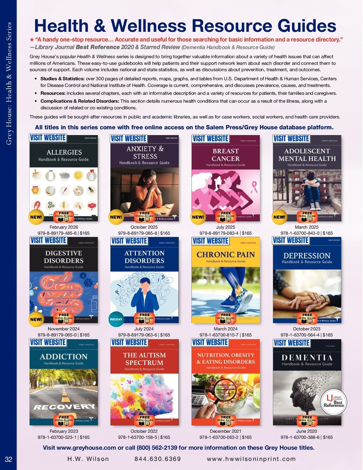 H.W. Wilson Reference Books Catalog Weekly Ad January 1 - December 31, 2026