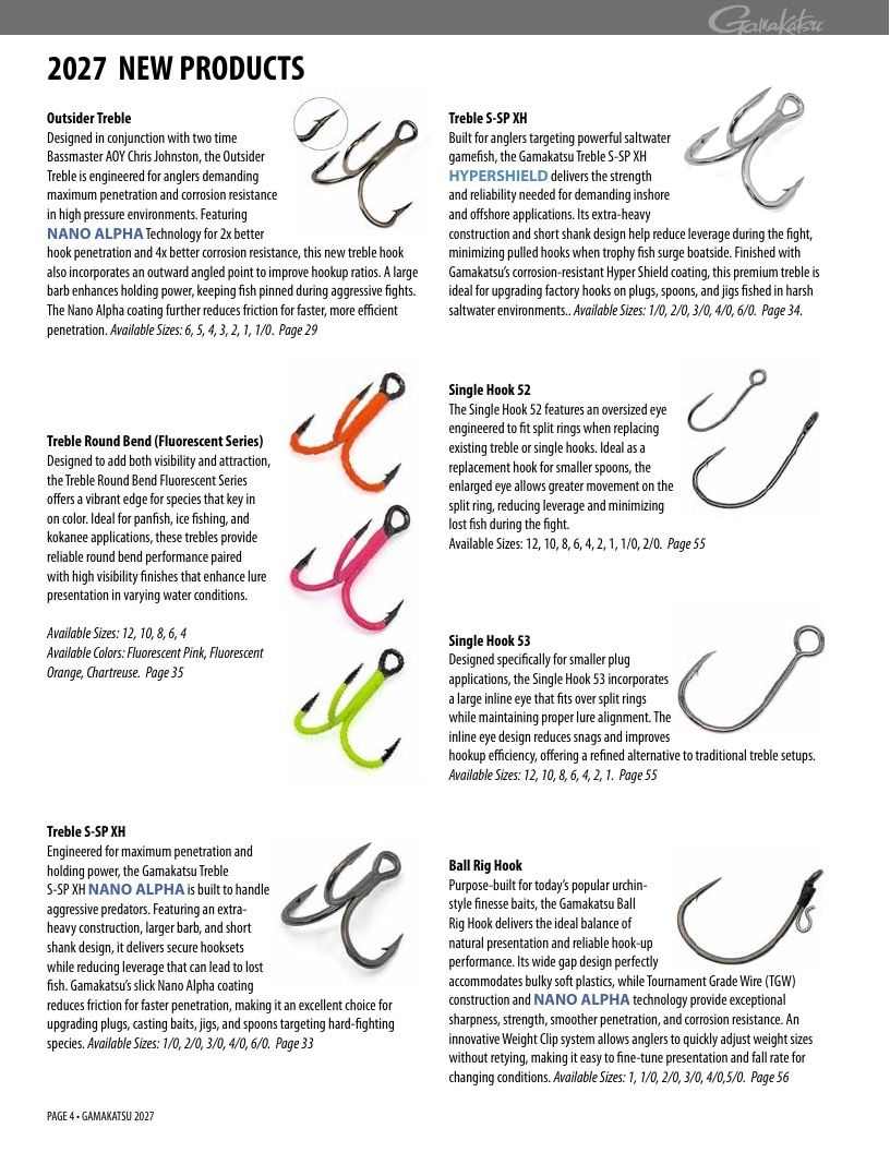 Gamakatsu Fishing Tackle Catalog Weekly Ad August 1, 2026 - December 31, 2027