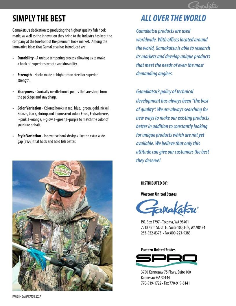 Gamakatsu Fishing Tackle Catalog Weekly Ad August 1, 2026 - December 31, 2027