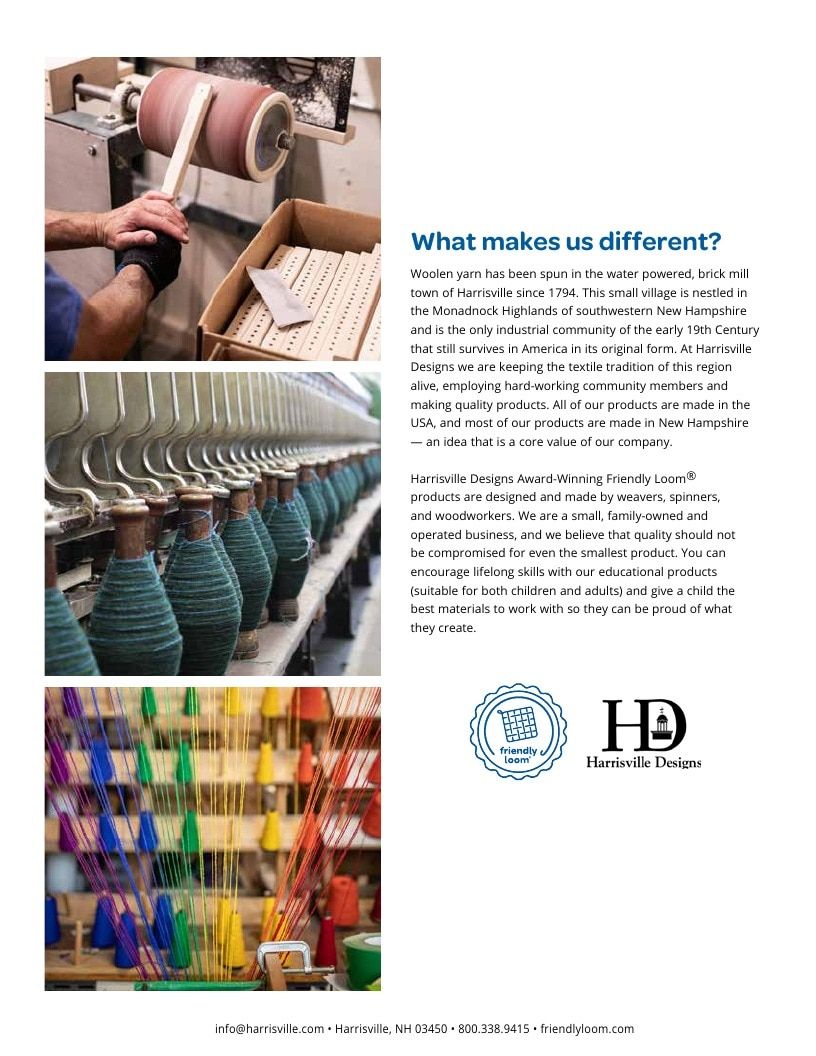 Harrisville Designs Annual Fiber Crafts Catalog Weekly Ad January 1 - December 31, 2026