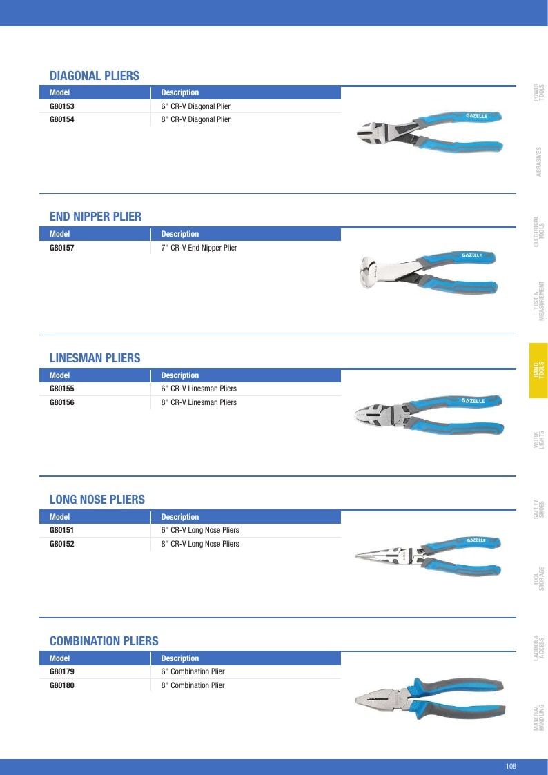 Gazelle Tools Tools Catalog Weekly Ad January 1 - December 31, 2026