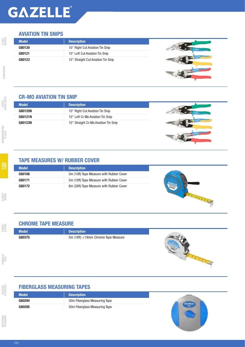 Gazelle Tools Tools Catalog Weekly Ad January 1 - December 31, 2026