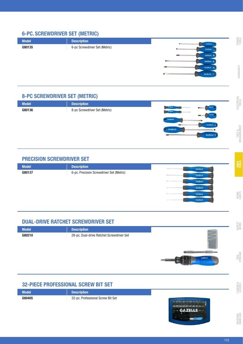 Gazelle Tools Tools Catalog Weekly Ad January 1 - December 31, 2026