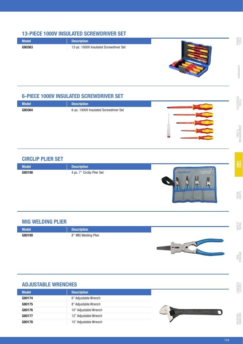 Gazelle Tools Tools Catalog Weekly Ad January 1 - December 31, 2026