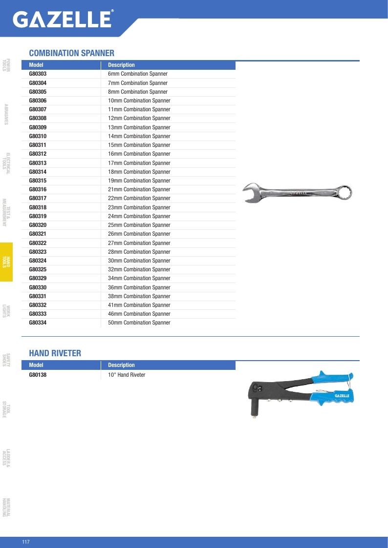 Gazelle Tools Tools Catalog Weekly Ad January 1 - December 31, 2026