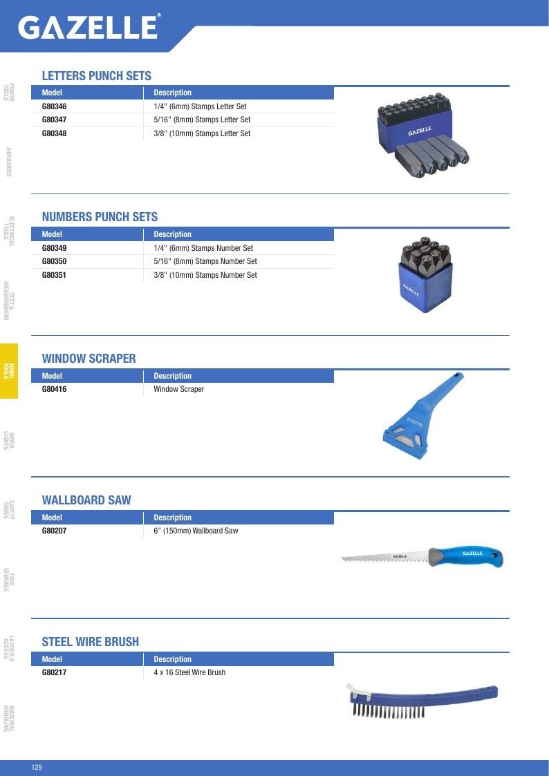 Gazelle Tools Tools Catalog Weekly Ad January 1 - December 31, 2026