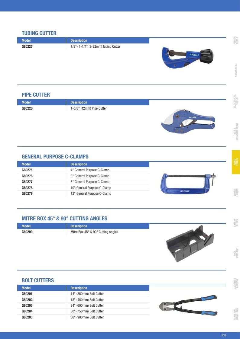 Gazelle Tools Tools Catalog Weekly Ad January 1 - December 31, 2026