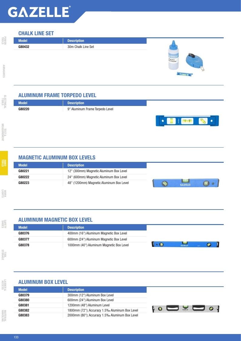 Gazelle Tools Tools Catalog Weekly Ad January 1 - December 31, 2026