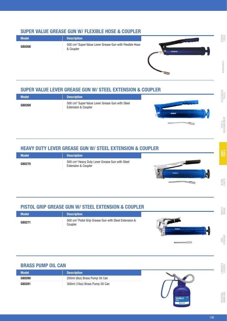 Gazelle Tools Tools Catalog Weekly Ad January 1 - December 31, 2026