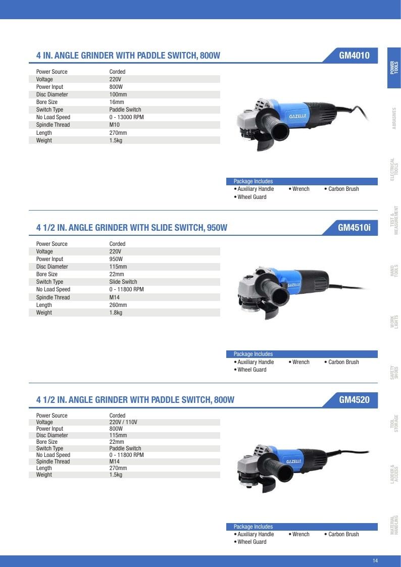 Gazelle Tools Tools Catalog Weekly Ad January 1 - December 31, 2026