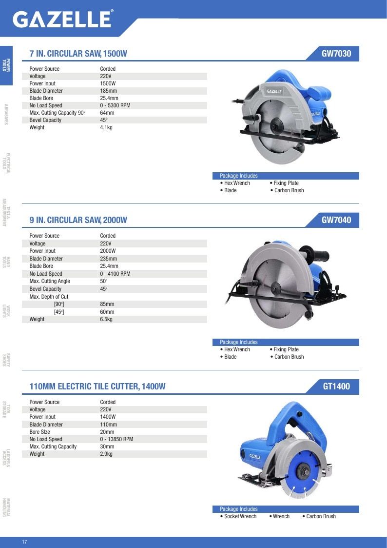Gazelle Tools Tools Catalog Weekly Ad January 1 - December 31, 2026