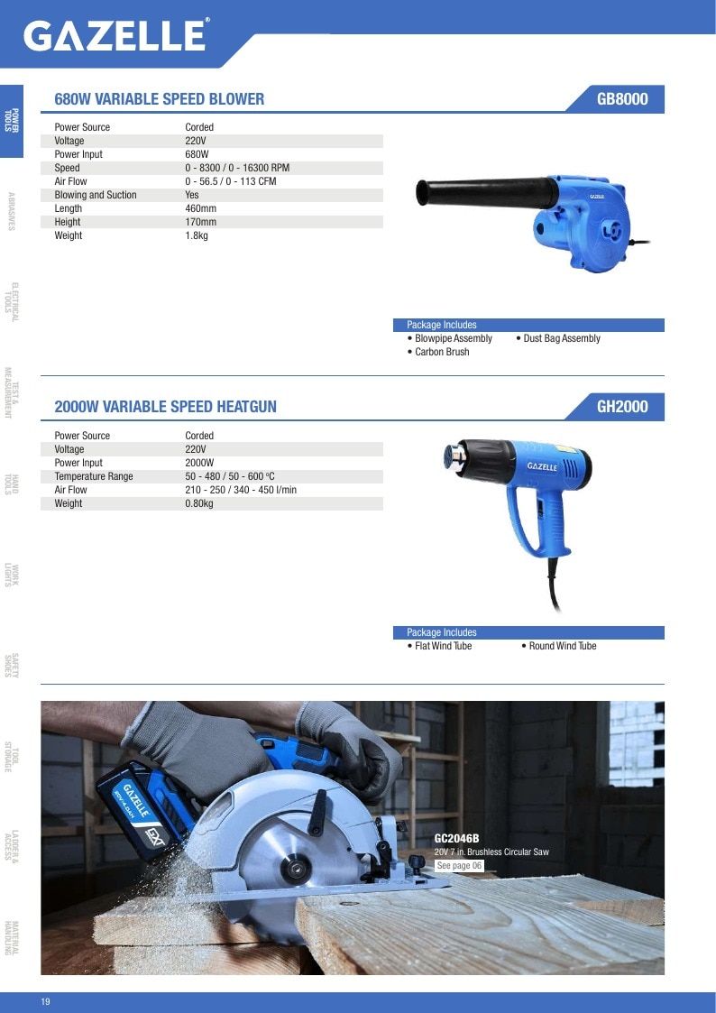 Gazelle Tools Tools Catalog Weekly Ad January 1 - December 31, 2026