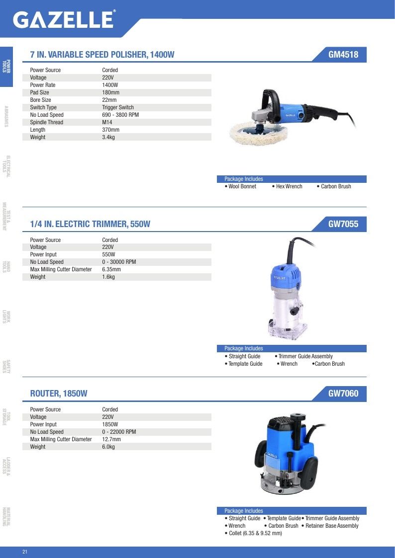Gazelle Tools Tools Catalog Weekly Ad January 1 - December 31, 2026