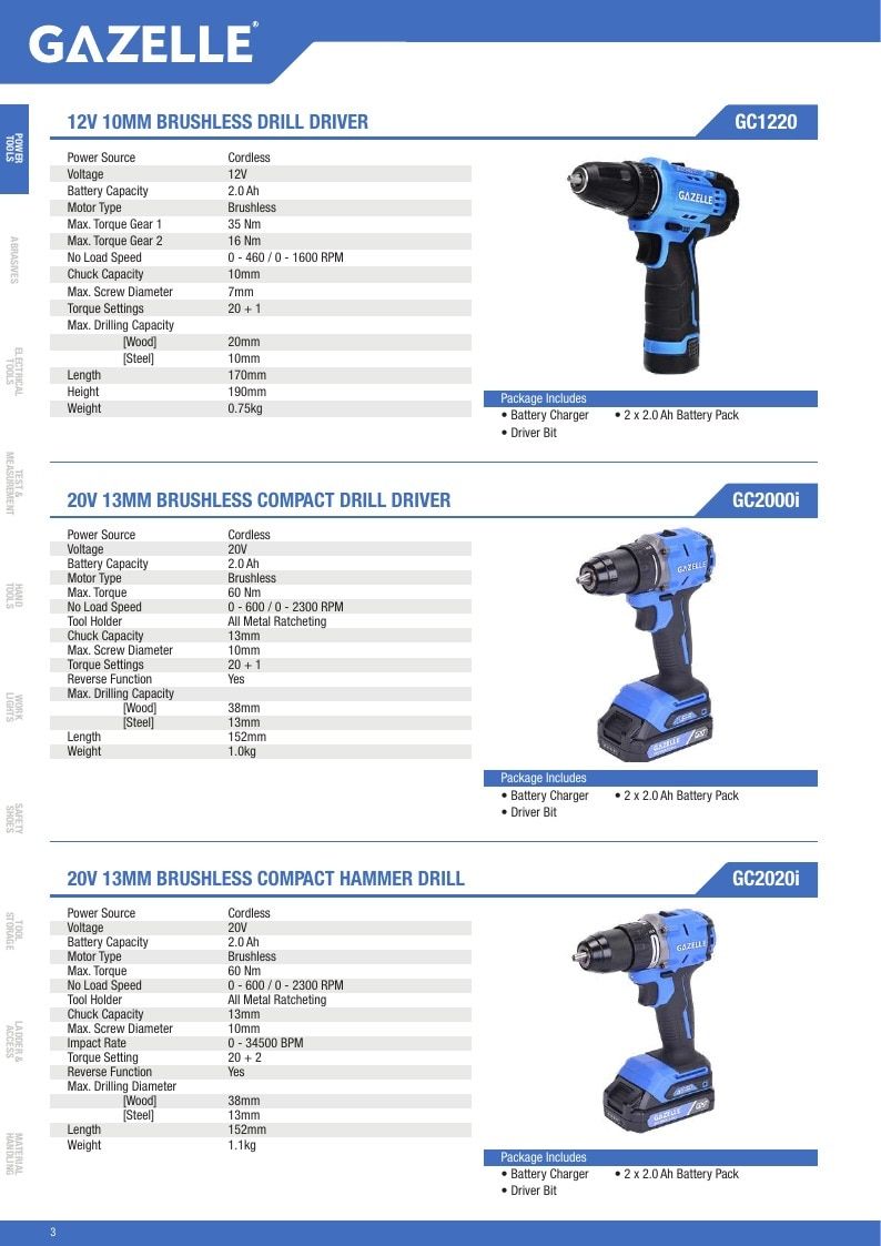 Gazelle Tools Tools Catalog Weekly Ad January 1 - December 31, 2026