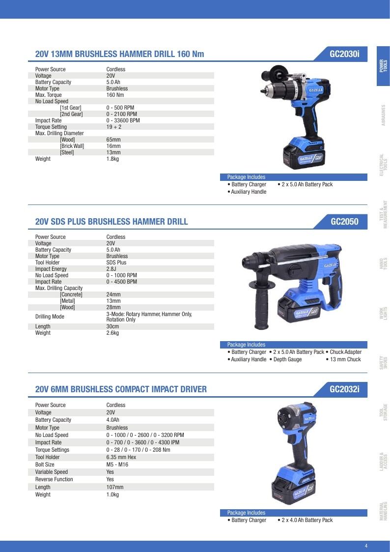 Gazelle Tools Tools Catalog Weekly Ad January 1 - December 31, 2026