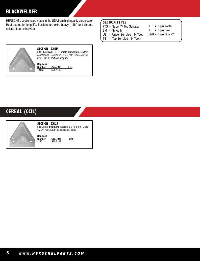 Herschel Parts Agricultural Parts Catalog Weekly Ad January 1 - December 31, 2026