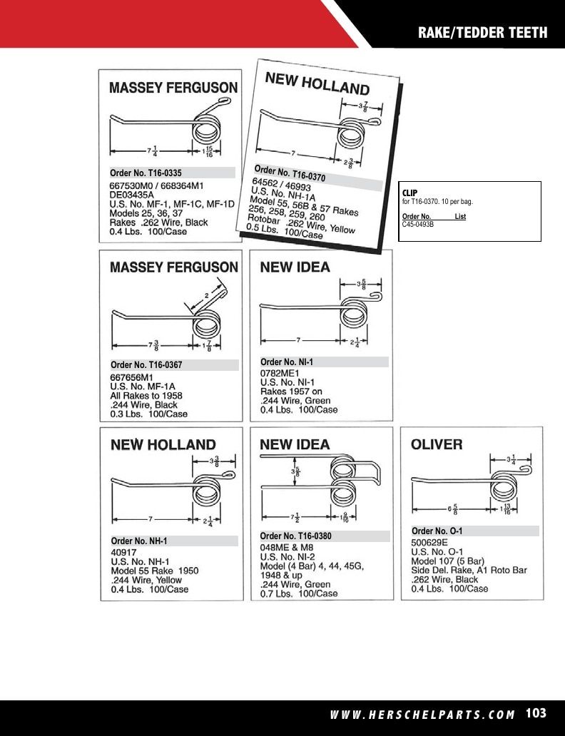 Herschel Parts Agricultural Parts Catalog Weekly Ad January 1 - December 31, 2026