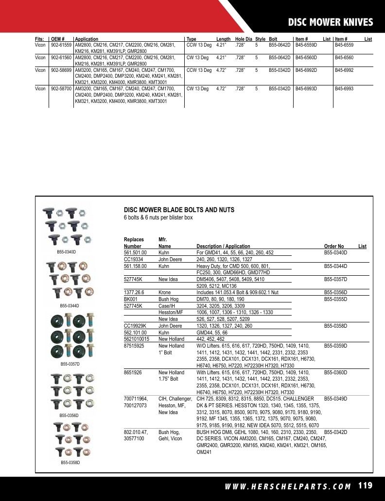 Herschel Parts Agricultural Parts Catalog Weekly Ad January 1 - December 31, 2026