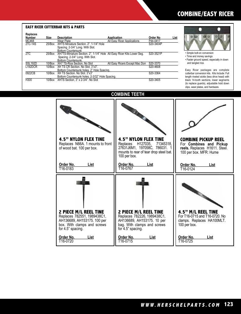 Herschel Parts Agricultural Parts Catalog Weekly Ad January 1 - December 31, 2026