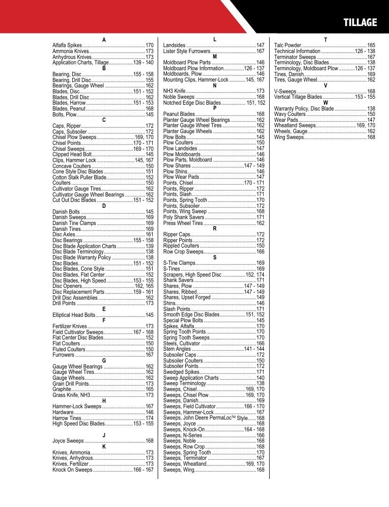 Herschel Parts Agricultural Parts Catalog Weekly Ad January 1 - December 31, 2026