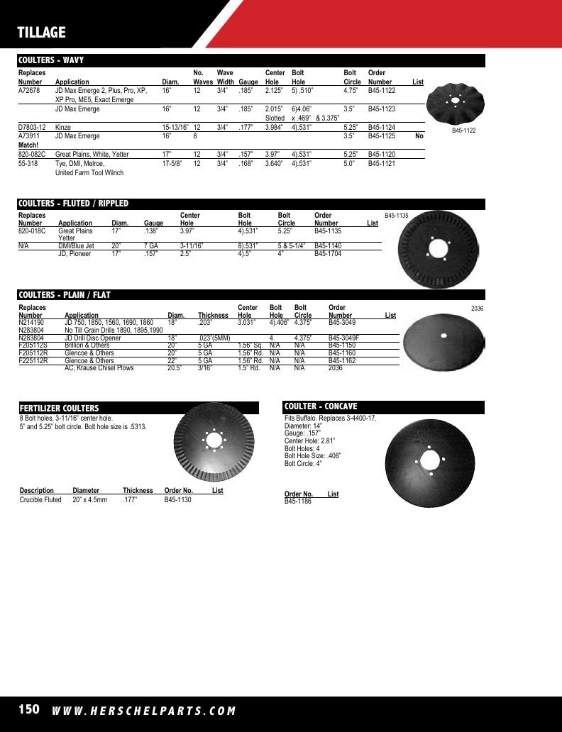 Herschel Parts Agricultural Parts Catalog Weekly Ad January 1 - December 31, 2026