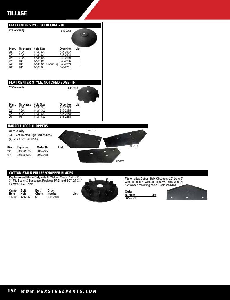Herschel Parts Agricultural Parts Catalog Weekly Ad January 1 - December 31, 2026