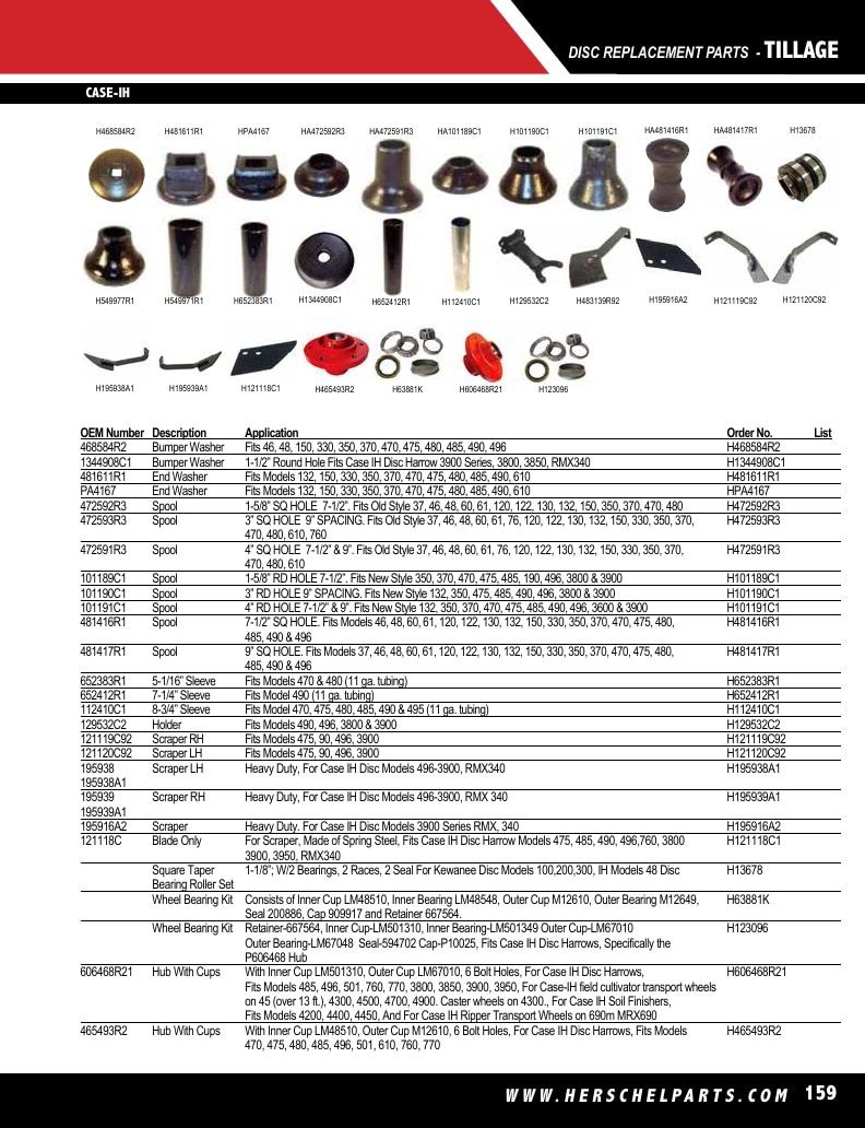 Herschel Parts Agricultural Parts Catalog Weekly Ad January 1 - December 31, 2026