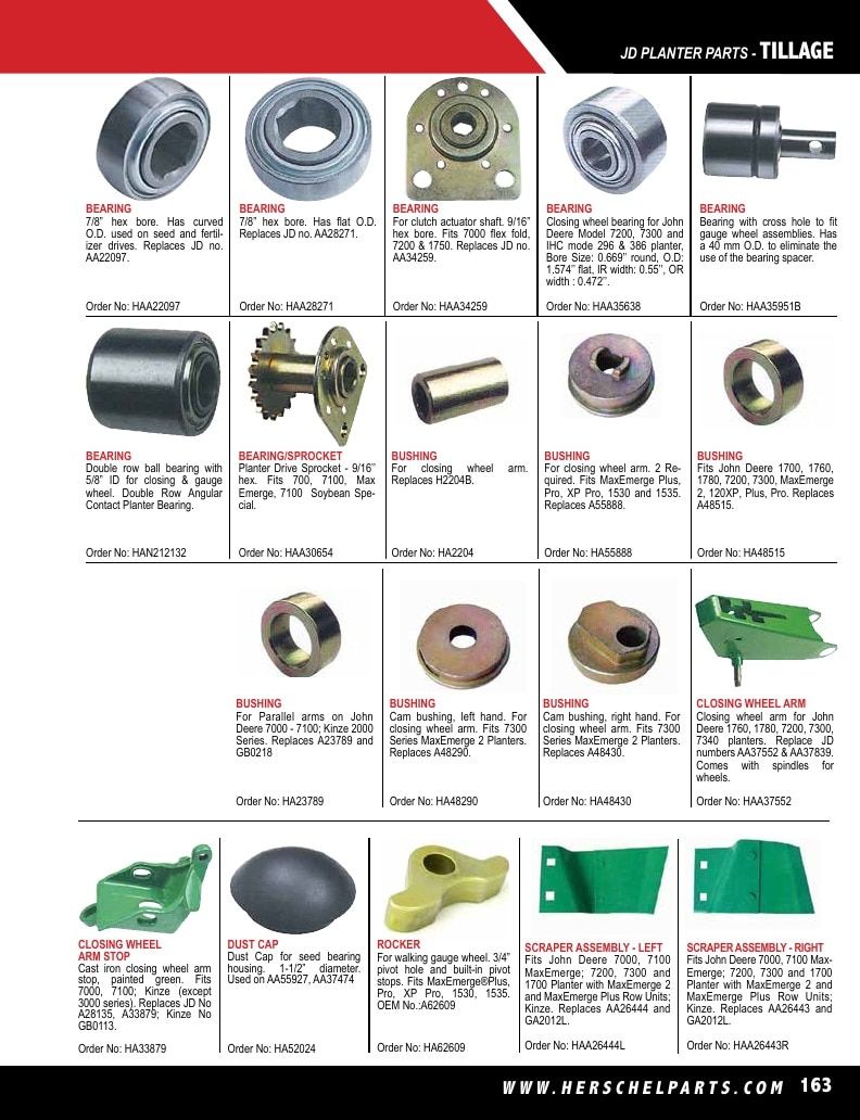 Herschel Parts Agricultural Parts Catalog Weekly Ad January 1 - December 31, 2026