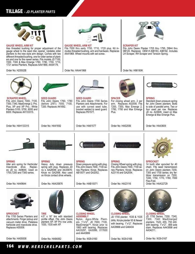 Herschel Parts Agricultural Parts Catalog Weekly Ad January 1 - December 31, 2026