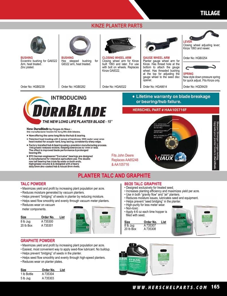 Herschel Parts Agricultural Parts Catalog Weekly Ad January 1 - December 31, 2026