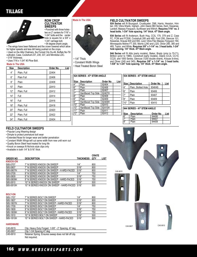 Herschel Parts Agricultural Parts Catalog Weekly Ad January 1 - December 31, 2026