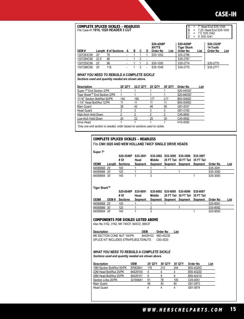 Herschel Parts Agricultural Parts Catalog Weekly Ad January 1 - December 31, 2026