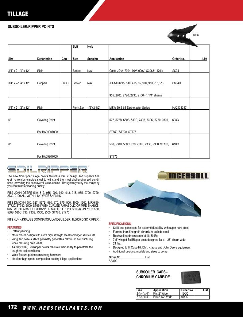 Herschel Parts Agricultural Parts Catalog Weekly Ad January 1 - December 31, 2026