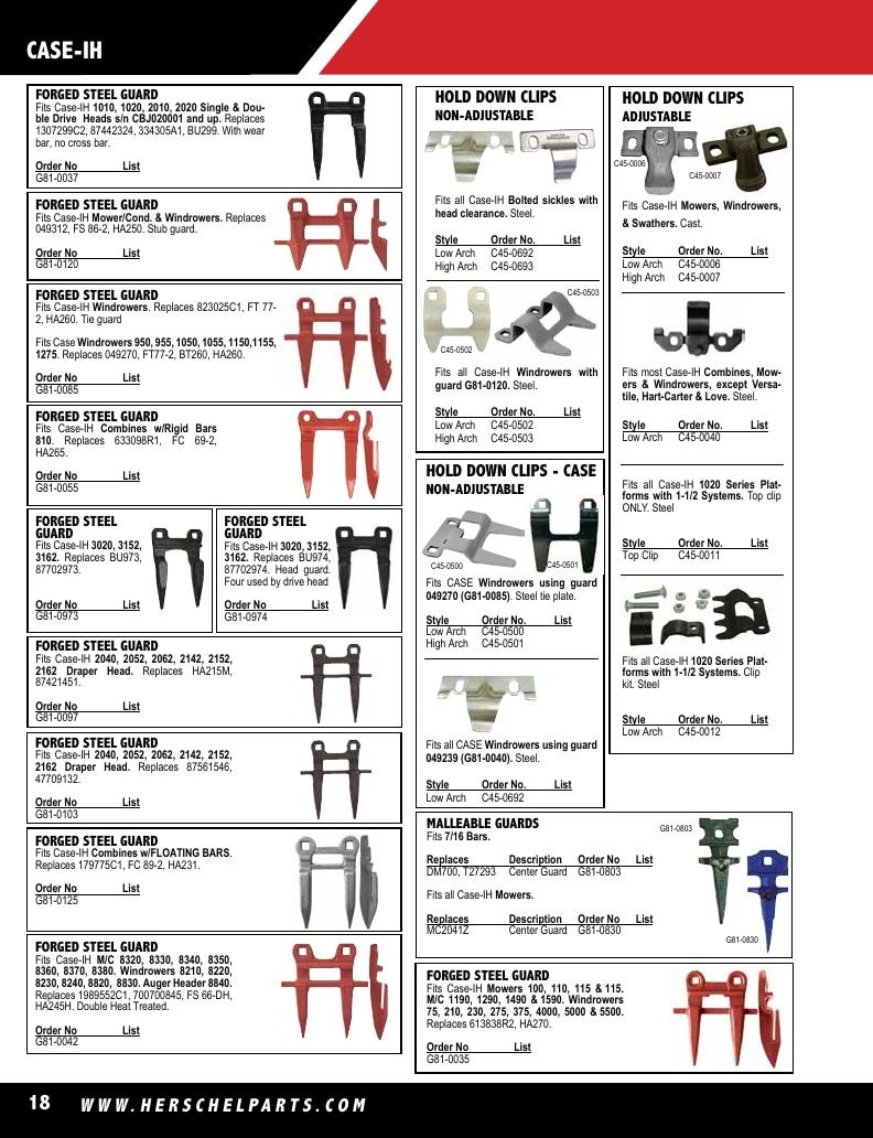 Herschel Parts Agricultural Parts Catalog Weekly Ad January 1 - December 31, 2026