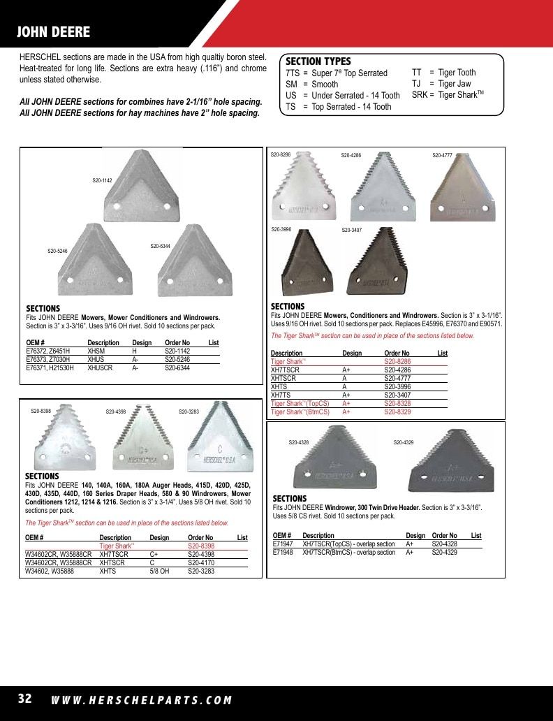 Herschel Parts Agricultural Parts Catalog Weekly Ad January 1 - December 31, 2026