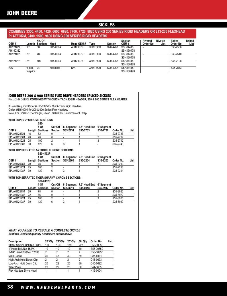 Herschel Parts Agricultural Parts Catalog Weekly Ad January 1 - December 31, 2026