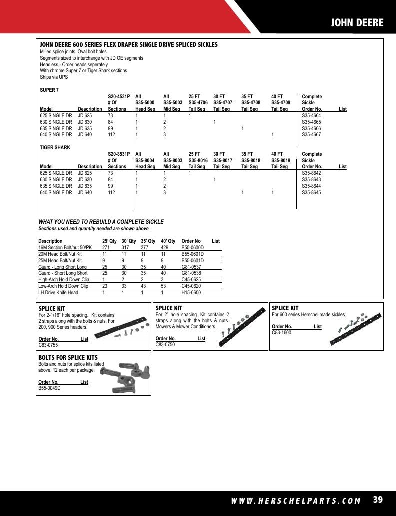 Herschel Parts Agricultural Parts Catalog Weekly Ad January 1 - December 31, 2026