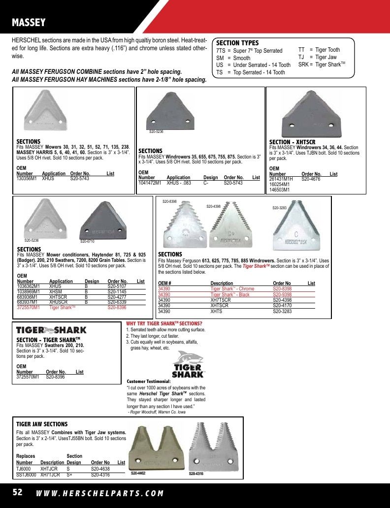 Herschel Parts Agricultural Parts Catalog Weekly Ad January 1 - December 31, 2026