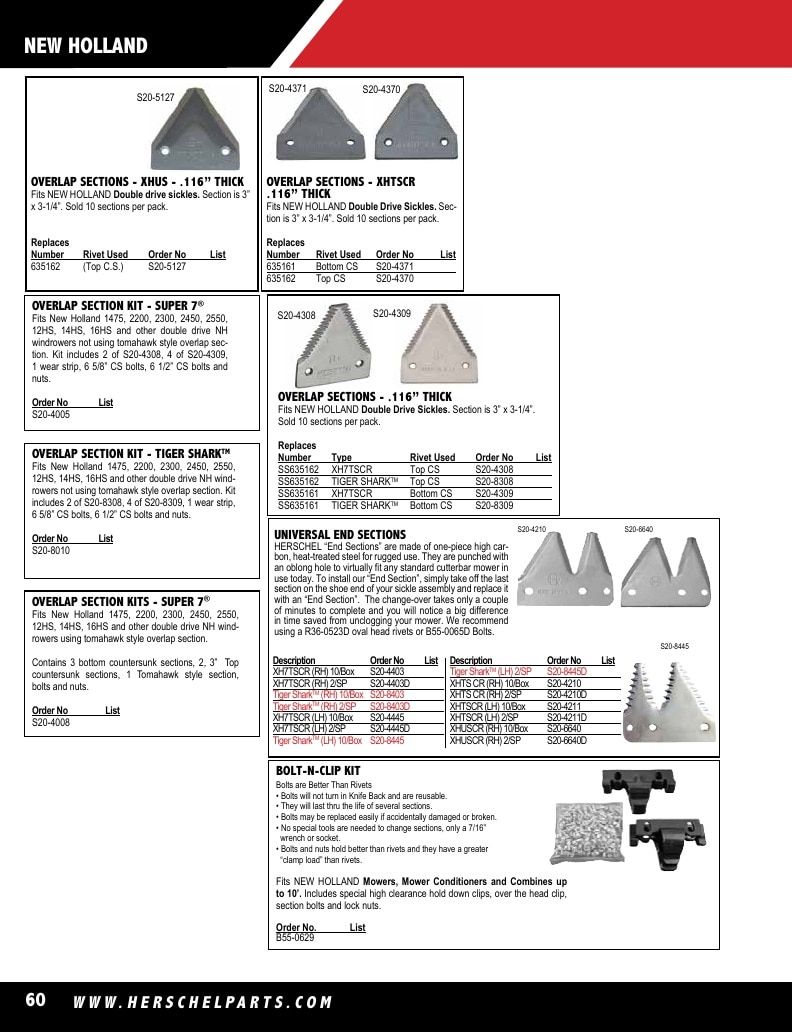 Herschel Parts Agricultural Parts Catalog Weekly Ad January 1 - December 31, 2026