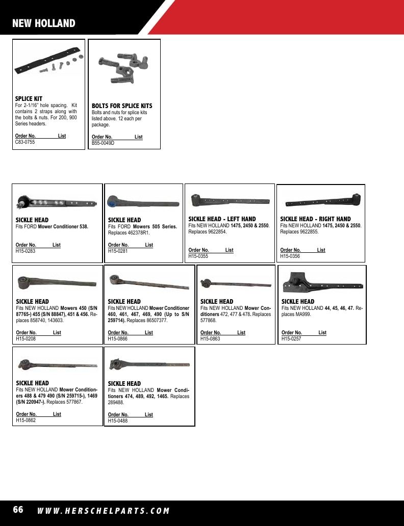 Herschel Parts Agricultural Parts Catalog Weekly Ad January 1 - December 31, 2026