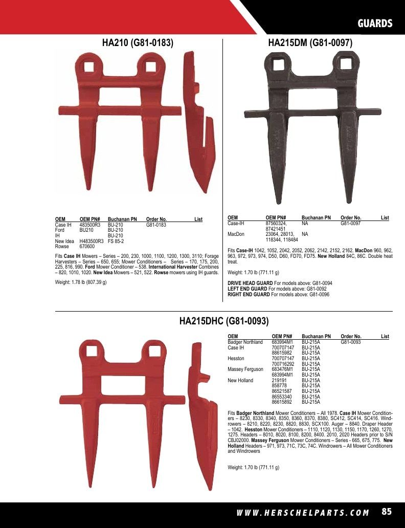 Herschel Parts Agricultural Parts Catalog Weekly Ad January 1 - December 31, 2026
