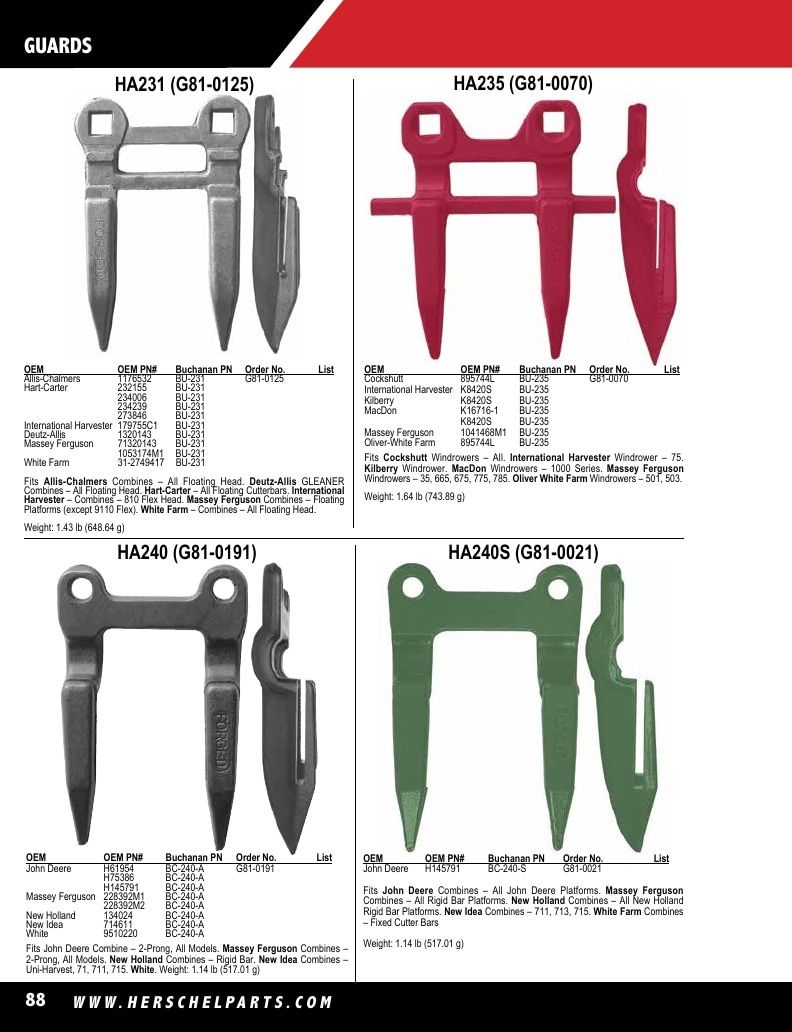 Herschel Parts Agricultural Parts Catalog Weekly Ad January 1 - December 31, 2026