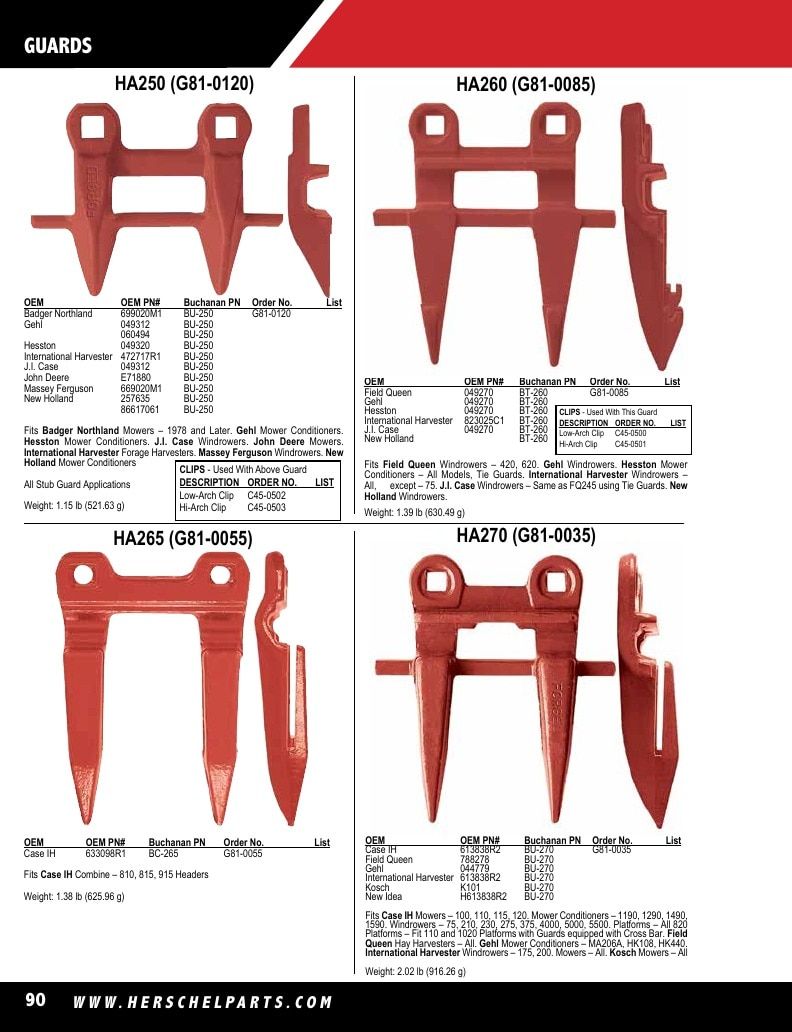 Herschel Parts Agricultural Parts Catalog Weekly Ad January 1 - December 31, 2026