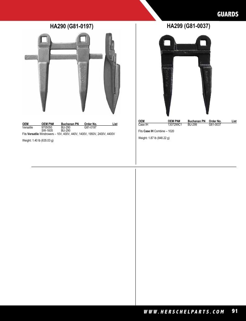 Herschel Parts Agricultural Parts Catalog Weekly Ad January 1 - December 31, 2026