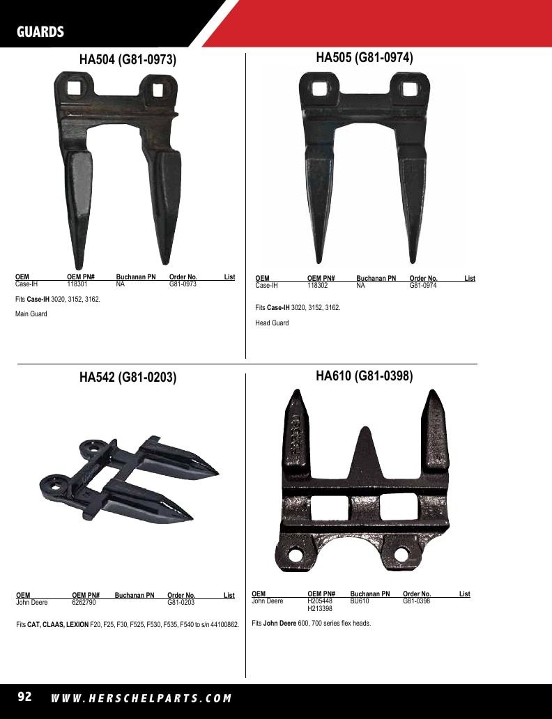Herschel Parts Agricultural Parts Catalog Weekly Ad January 1 - December 31, 2026
