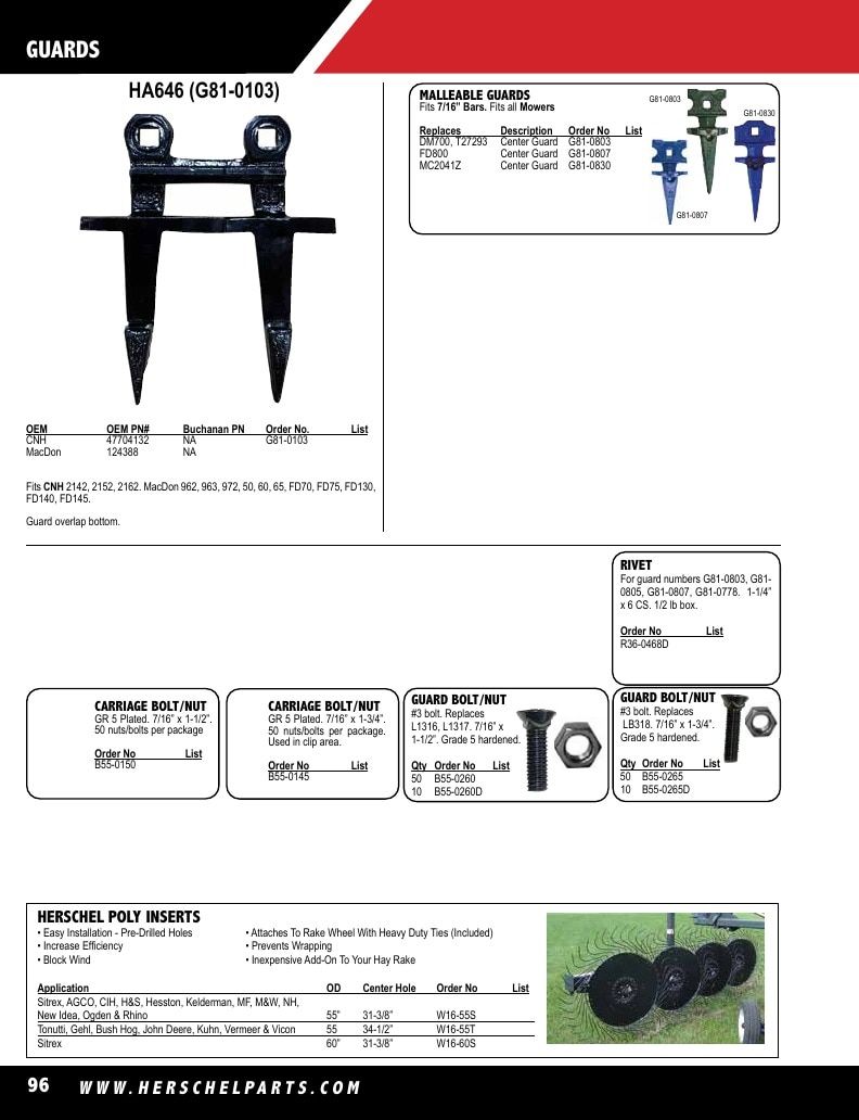 Herschel Parts Agricultural Parts Catalog Weekly Ad January 1 - December 31, 2026