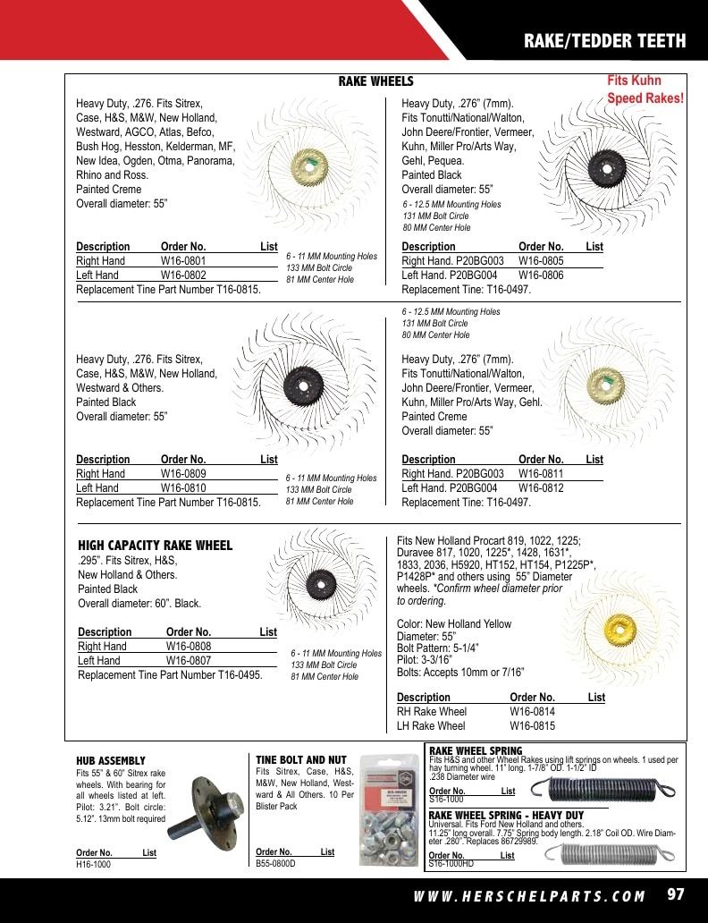 Herschel Parts Agricultural Parts Catalog Weekly Ad January 1 - December 31, 2026
