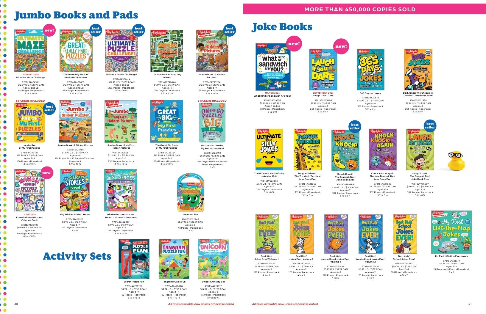 Highlights Children's Books and Activities Catalog Weekly Ad January 1 - December 31, 2026