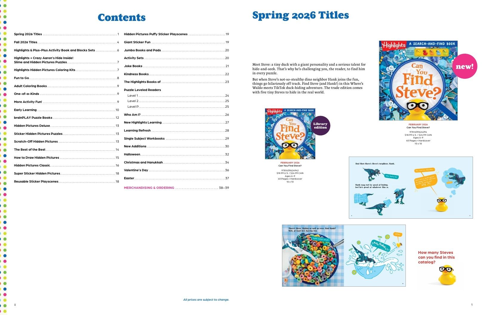 Highlights Children's Books and Activities Catalog Weekly Ad January 1 - December 31, 2026
