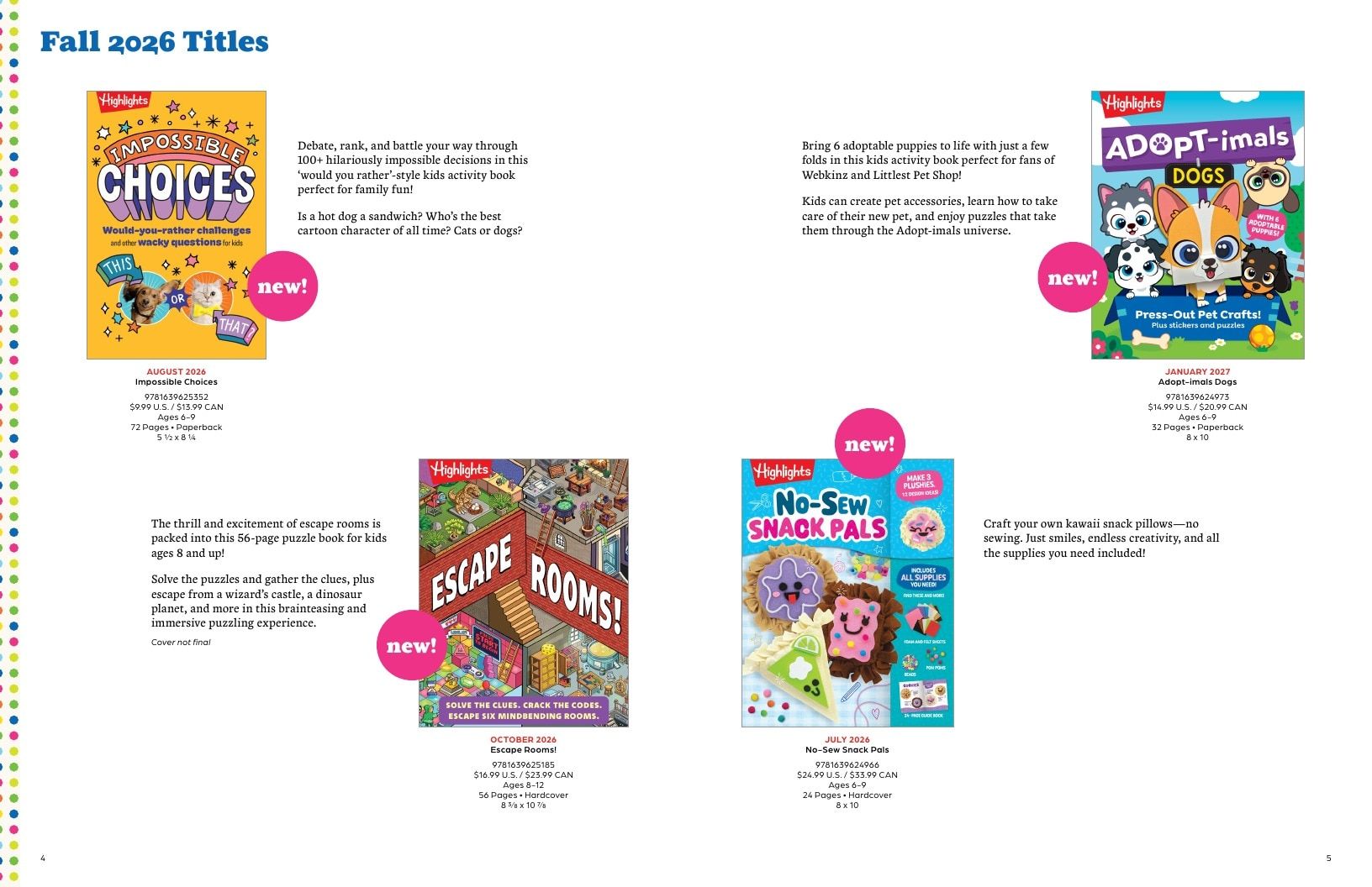 Highlights Children's Books and Activities Catalog Weekly Ad January 1 - December 31, 2026